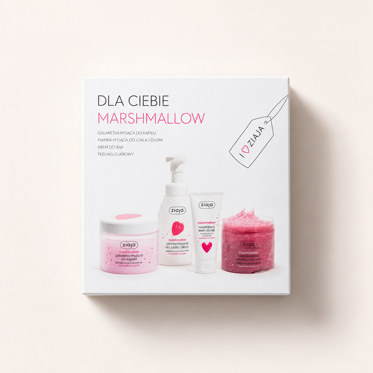 Ziaja I Love Ziaja Marshmallow 300 ml – tělový peeling – MrRizz